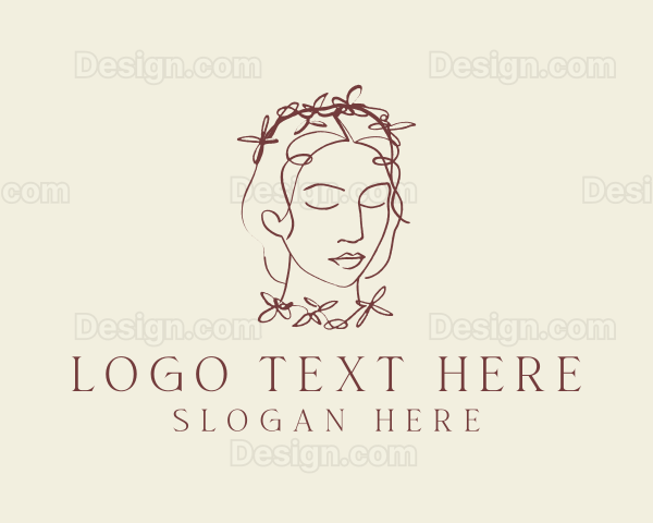 Floral Beauty Woman Logo