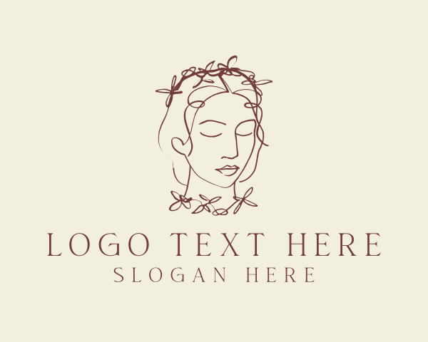 Floral Beauty Woman logo