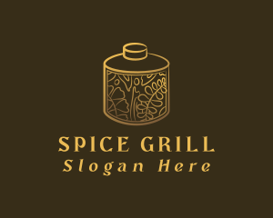 Elegant Luxury Spice Jar logo design