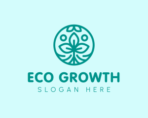 Leaf Organic Eco logo design