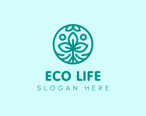 Leaf Organic Eco logo design