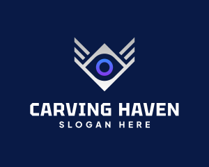 Diamond Eye Wing logo design