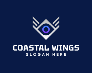 Diamond Eye Wing logo design