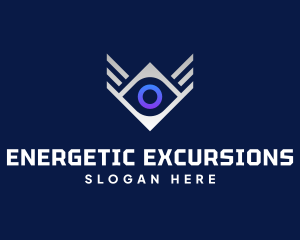 Diamond Eye Wing logo design