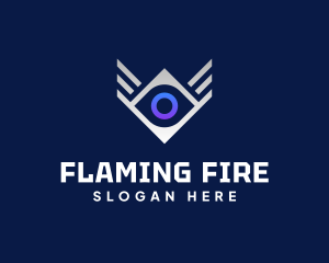 Diamond Eye Wing logo design