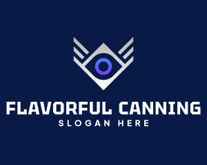 Diamond Eye Wing logo design