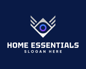 Diamond Eye Wing logo design