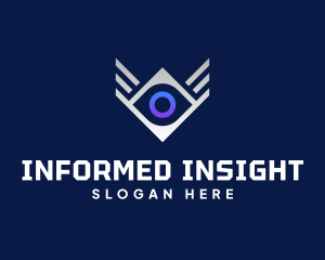 Diamond Eye Wing logo design