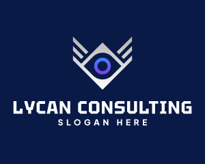 Diamond Eye Wing logo design