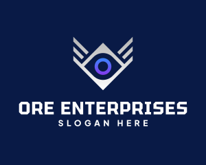 Diamond Eye Wing logo design