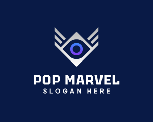 Diamond Eye Wing logo design