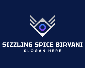 Diamond Eye Wing logo design