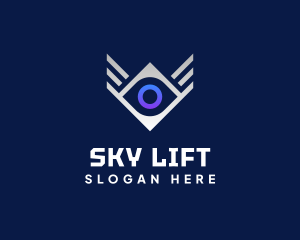 Diamond Eye Wing logo design