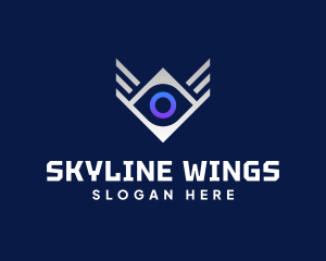 Diamond Eye Wing logo design