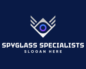 Diamond Eye Wing logo design