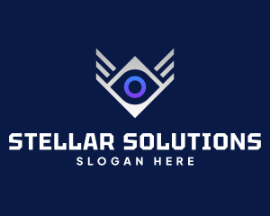 Diamond Eye Wing logo design