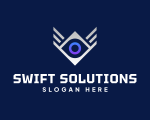 Diamond Eye Wing logo design