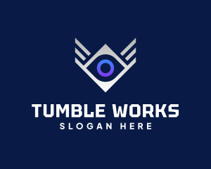 Diamond Eye Wing logo design