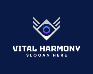 Diamond Eye Wing logo design