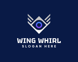 Diamond Eye Wing logo design