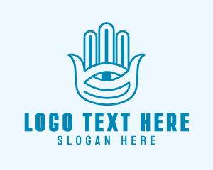 Jewish Hamsa Hand logo