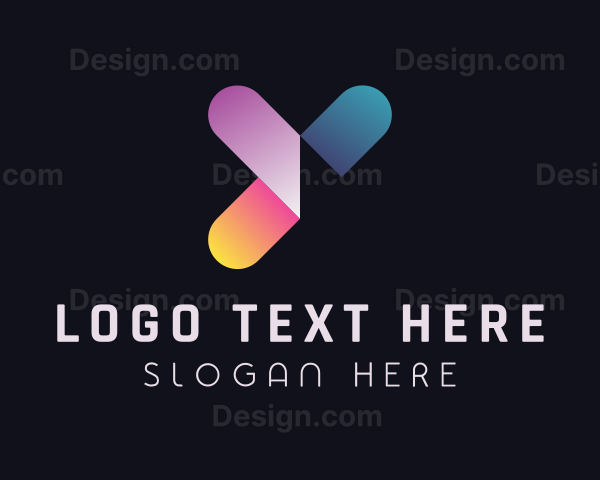 Digital Letter Y Logo