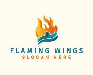 Thermal Fire Cooling  logo design