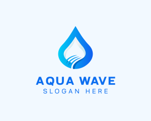Gradient Aqua Droplet logo
