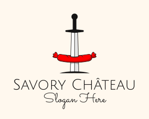 Sausage Sword Diner logo design