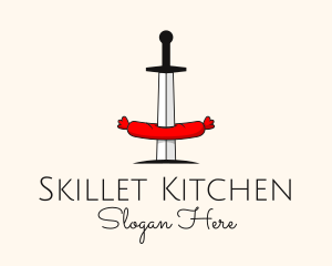 Sausage Sword Diner logo design