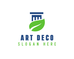 Eco Law Pillar logo design