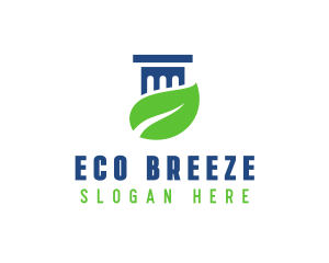 Eco Law Pillar logo design