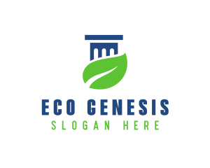 Eco Law Pillar logo design