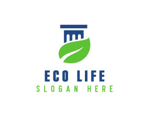 Eco Law Pillar logo design