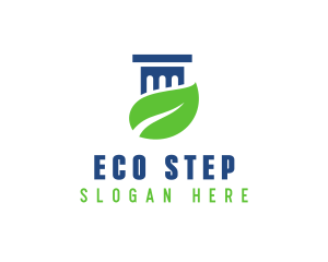 Eco Law Pillar logo design