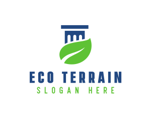 Eco Law Pillar logo design