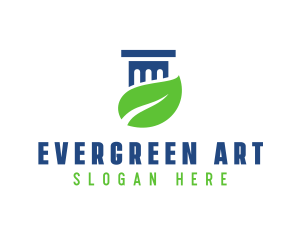 Eco Law Pillar logo design