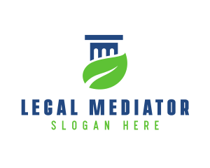 Eco Law Pillar logo design