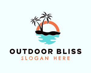 Beach Resort Getaway logo design