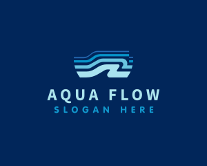 Wave Ocean Water logo design