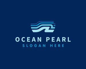 Wave Ocean Water logo design