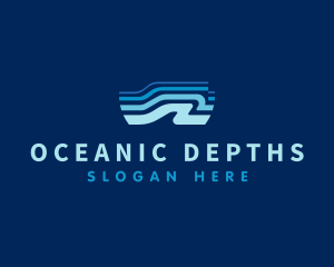 Wave Ocean Water logo design