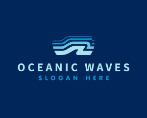 Wave Ocean Water logo design