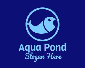 Minimalist Fish Pond logo design