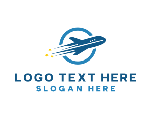 Airplane Travel Tourism Logo