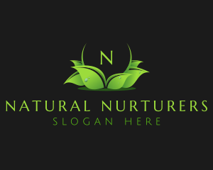 Garden Nature Leaf logo design