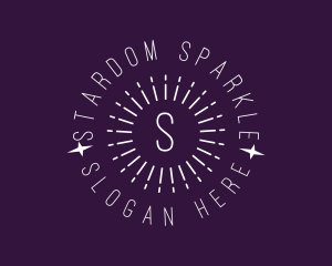 Astrological Sun Sparkle logo design