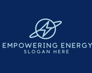 Lightning Electric Planet logo design