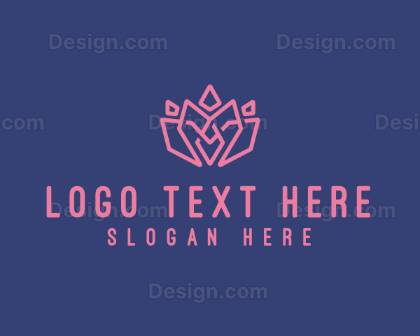 Feminine Lotus Flower Logo