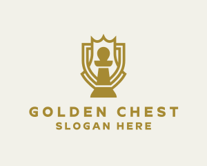 Chess Pawn Board Game logo design